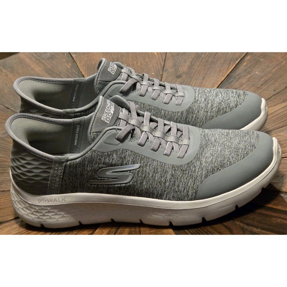 Skechers Women's Go Walk Flex Dacey Hands Free Slip ins Grey w/ White Sole -Sz 9